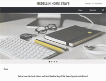 Tablet Screenshot of medellinhomestays.com